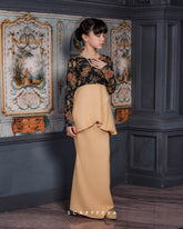 RATNA SARI PEPLUM (GOLD BROWN)