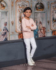 ZAYN MALEEQ KURTA KIDS (DUSTY PINK)