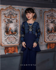 RATNA SARI PEPLUM (NAVY BLUE SONGKET)
