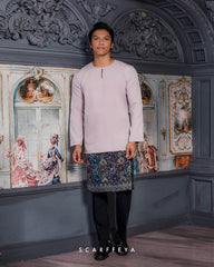 ZAYN MALEEQ KURTA (PEARL SILVER)