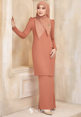 PRE ORDER AMMARA KURUNG (CORAL PEACH)