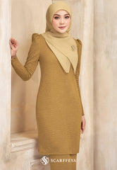 PRE ORDER AMMARA KURUNG (GOLD BROWN)