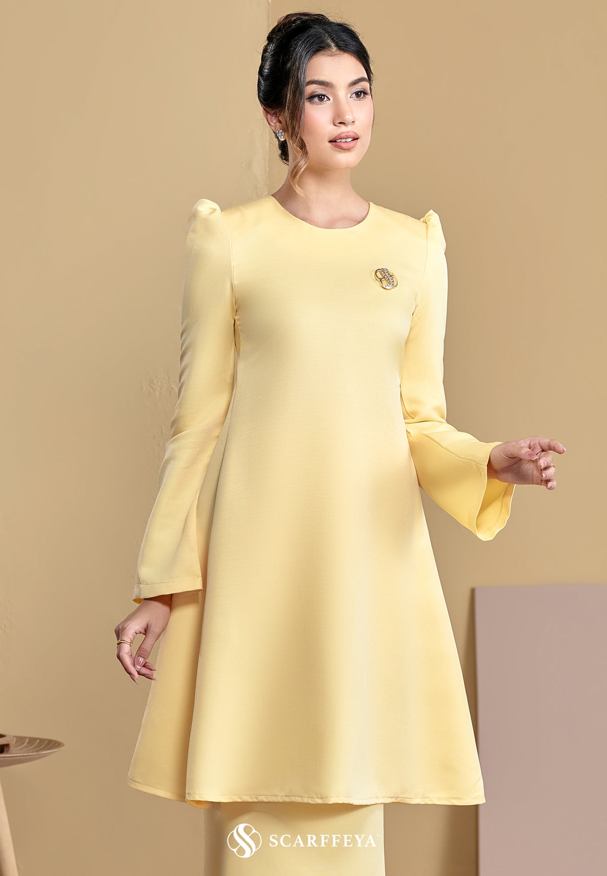 PRE ORDER DARLYN KURUNG (SOFT YELLOW)