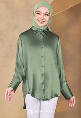 EVA BLOUSE (DUSTY GREEN)