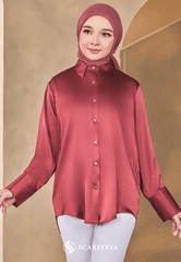 EVA BLOUSE (DUSTY MAROON)