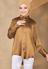 EVA BLOUSE (GOLDEN BROWN)