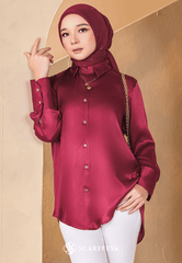 EVA BLOUSE (MAGENTA MAROON)