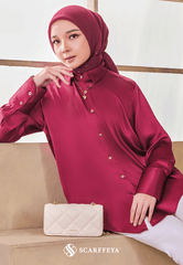 EVA BLOUSE (MAGENTA MAROON)