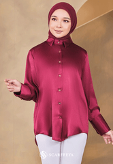 EVA BLOUSE (MAGENTA MAROON)