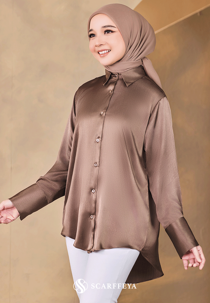 EVA BLOUSE (METALLIC BRONZE)