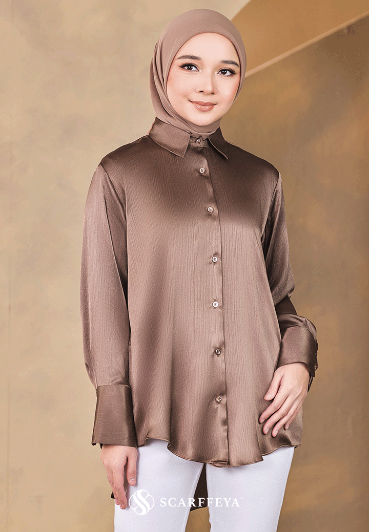 EVA BLOUSE (METALLIC BRONZE)