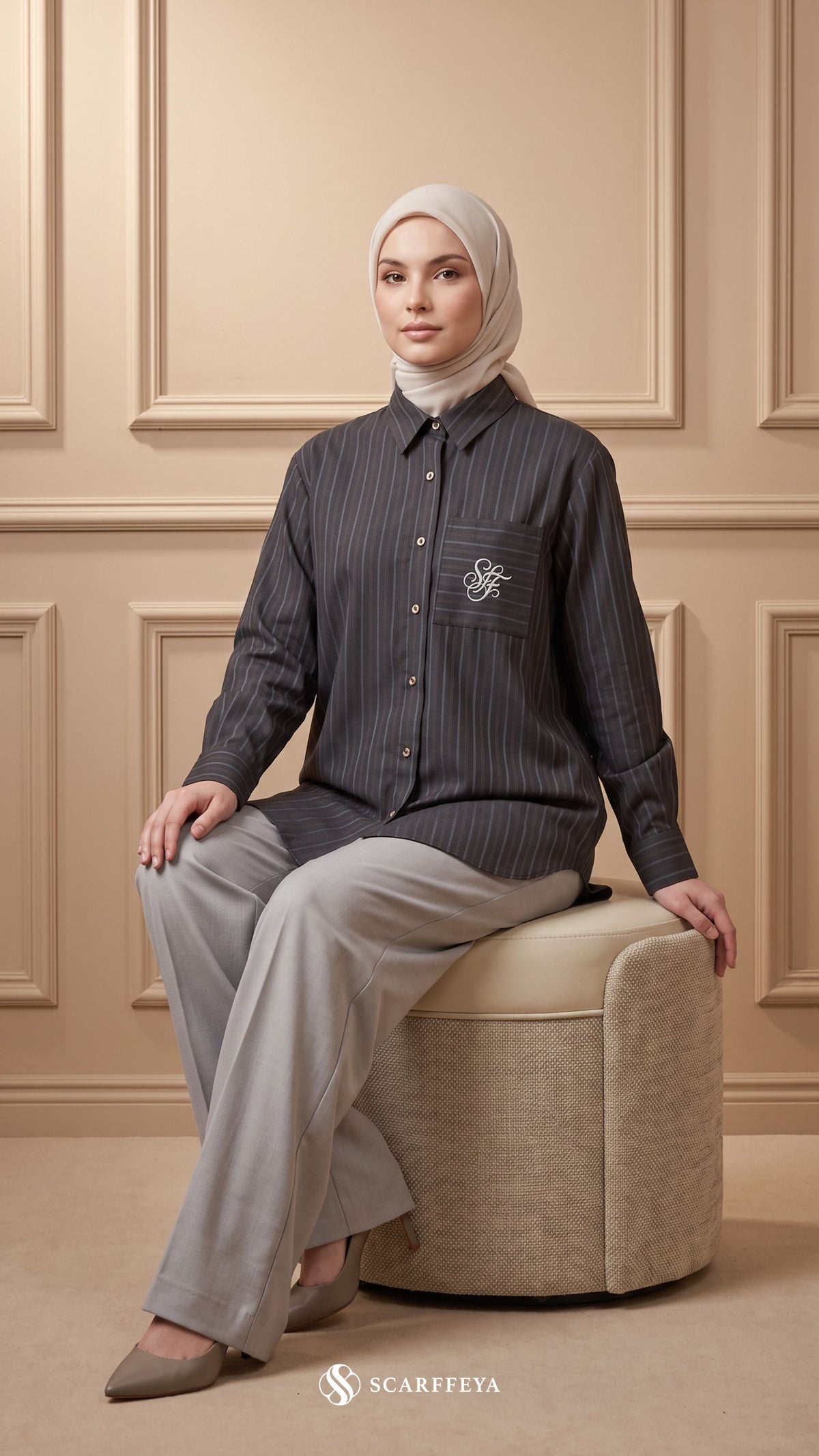 EVRA COTTON LINEN SHIRT (ONYX BLACK)
