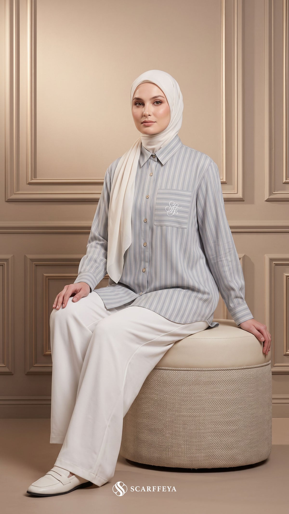 EVRA COTTON LINEN SHIRT (SMOKEY GREY)