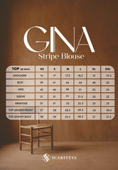 GINA STRIPE BLOUSE (ASH BLUE)