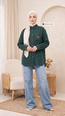 FREYA LINEN (EMERALD GREEN)