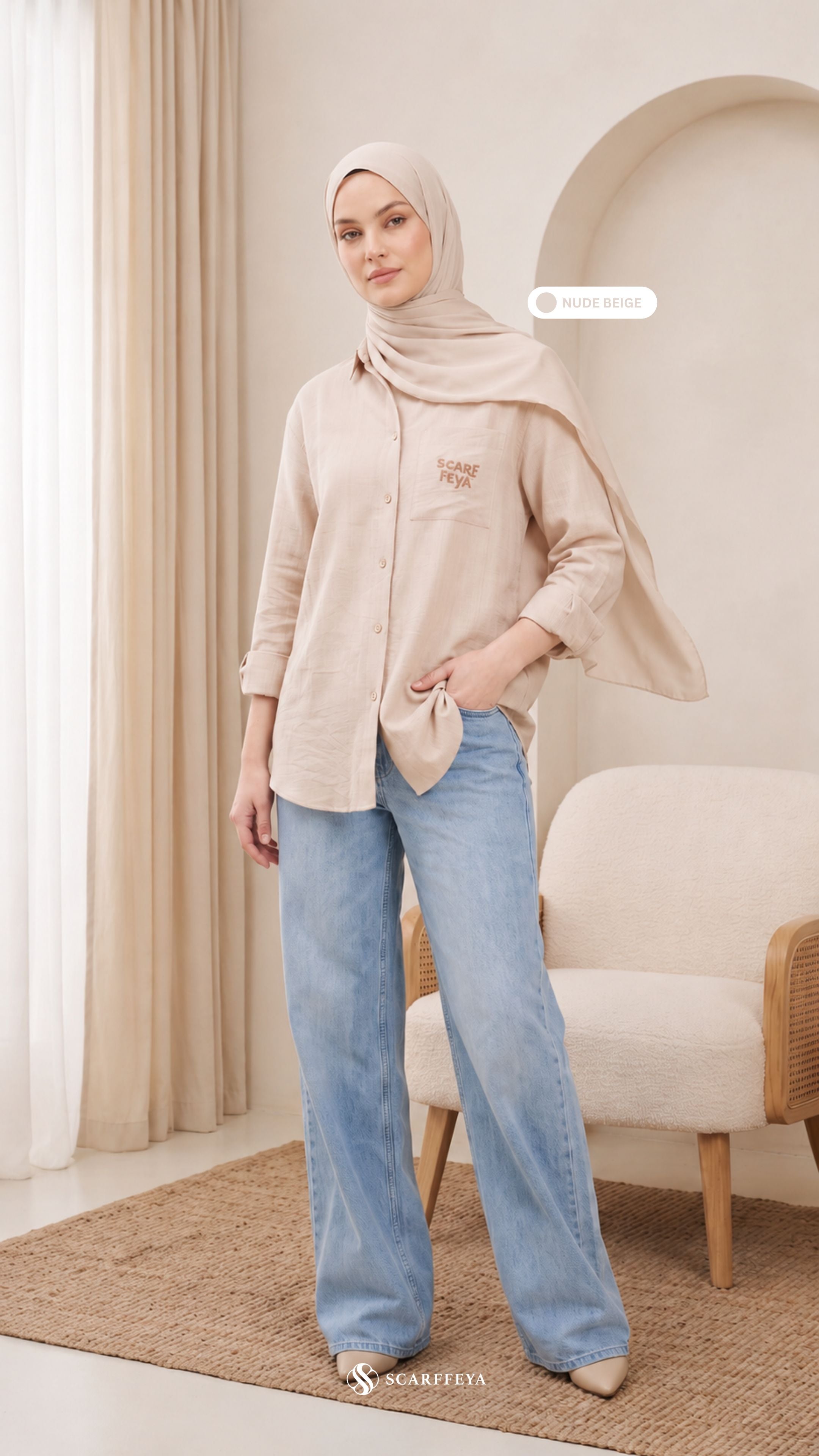 FREYA LINEN (NUDE BEIGE)