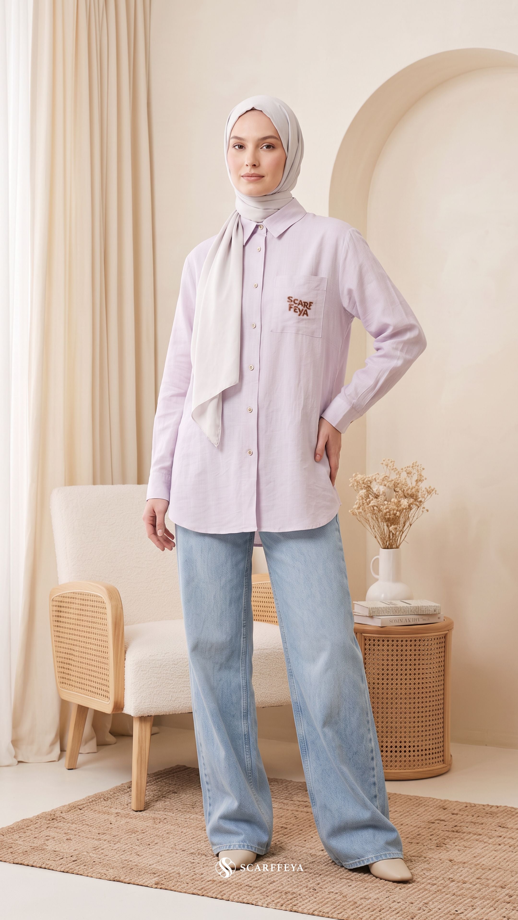 FREYA LINEN (PASTEL PURPLE)