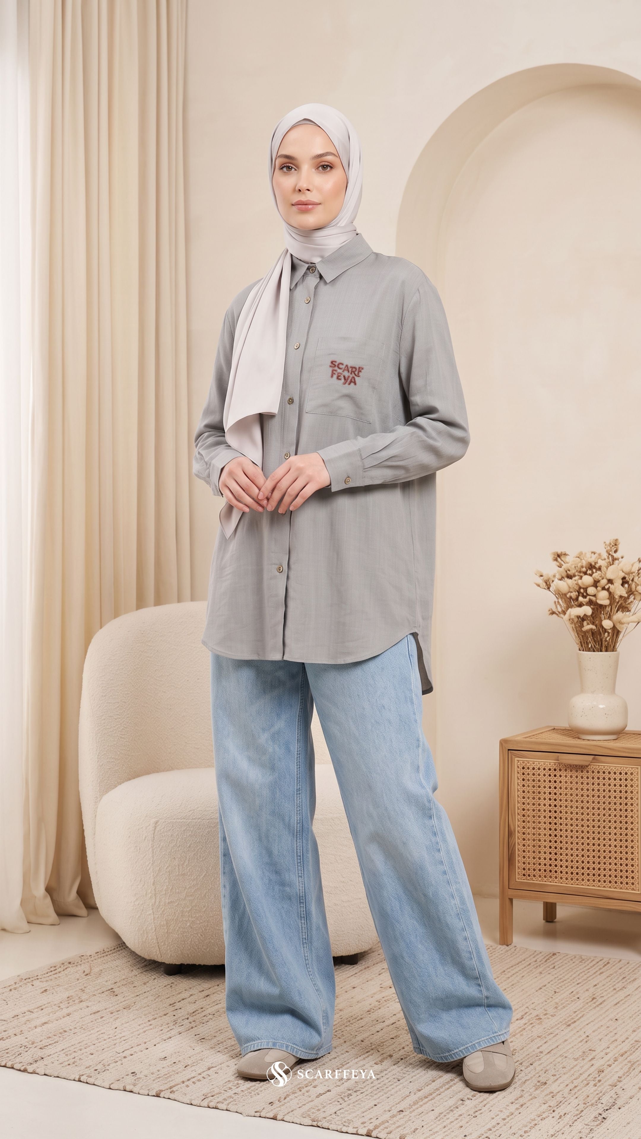 FREYA LINEN (PEARL SILVER)