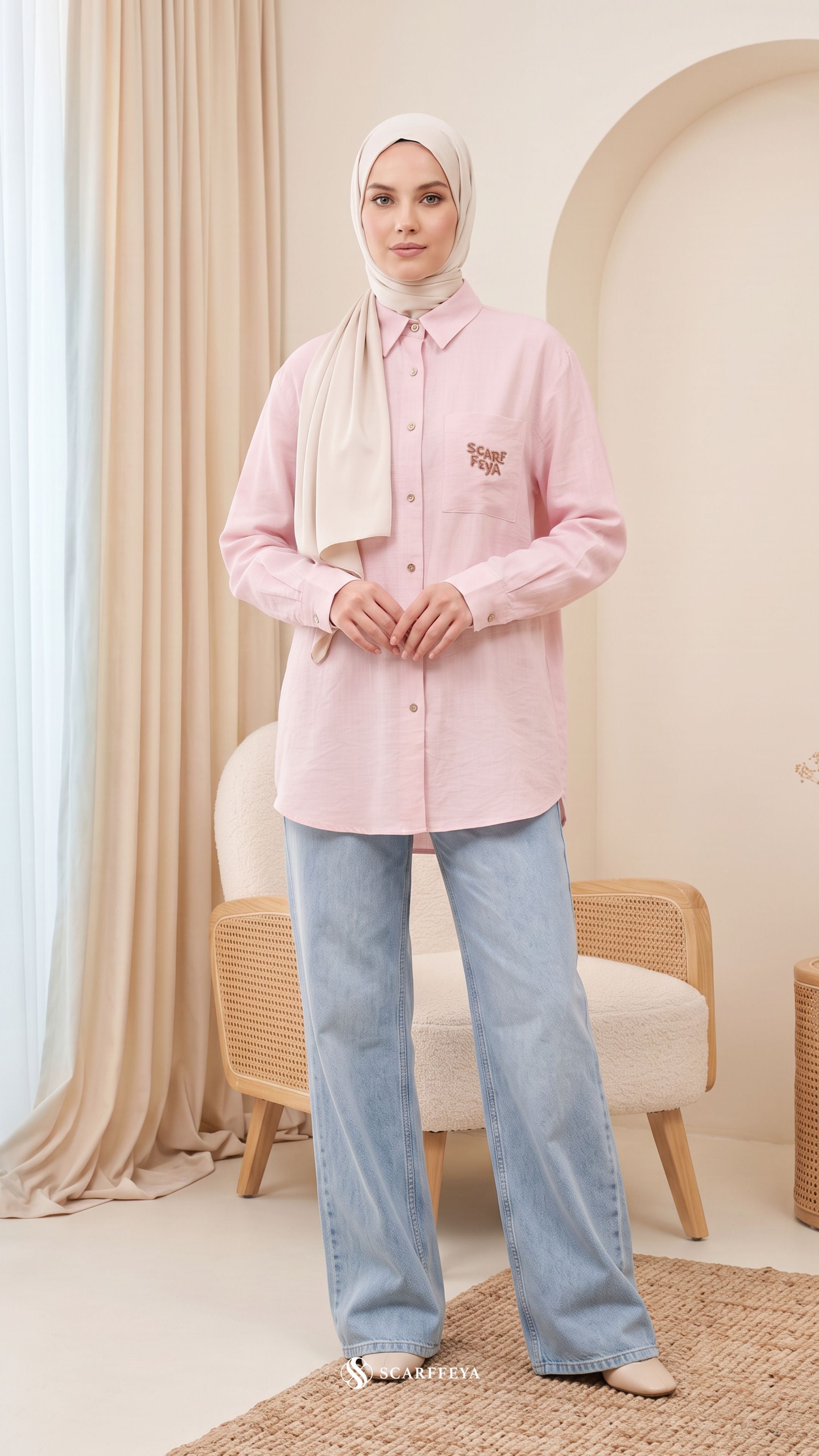 FREYA LINEN (ROSE PINK)