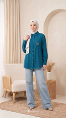 FREYA LINEN (TEAL BLUE)