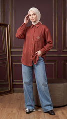 MOURA CASUAL SHIRT (BURNT SIENNA)