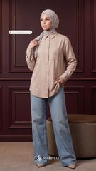 MOURA CASUAL SHIRT (BUTTERSCOTCH LATTE)