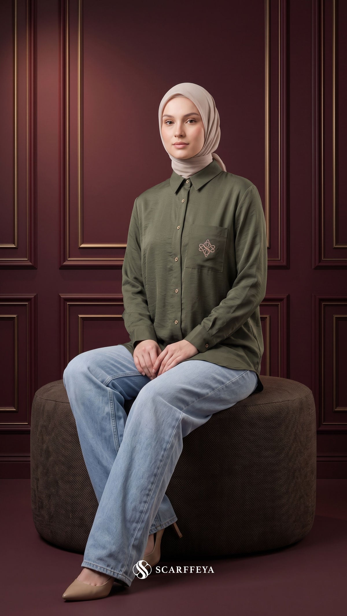 MOURA CASUAL SHIRT (ORIENTAL GREEN)
