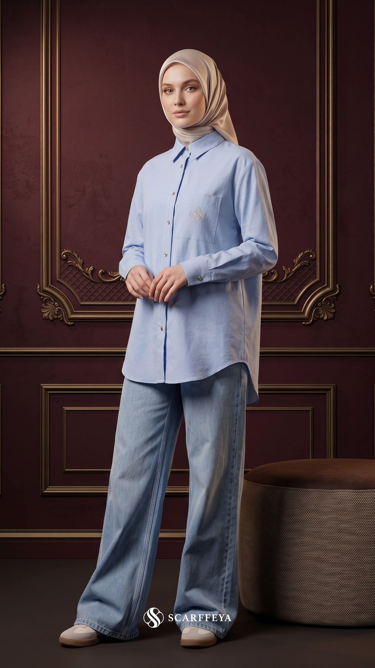 MOURA CASUAL SHIRT (POWDER BLUE)