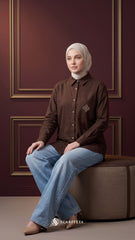 MOURA CASUAL SHIRT (RICH BROWN)