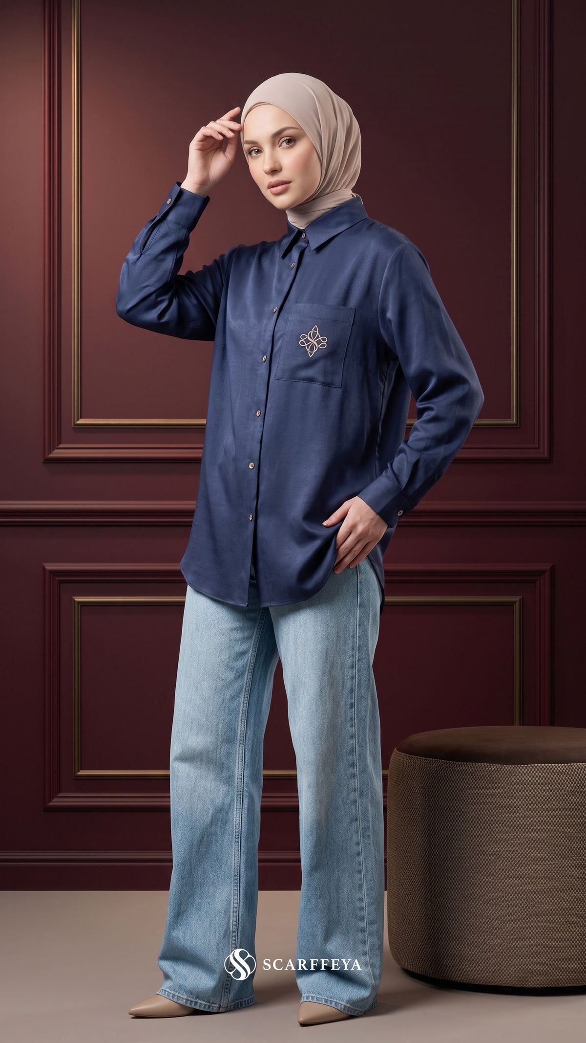MOURA CASUAL SHIRT (TANZANITE DENIM)