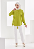 KELLY CASUAL BLOUSE - LIME GREEN
