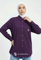 KYLA CASUAL BLOUSE (DARK PURPLE)