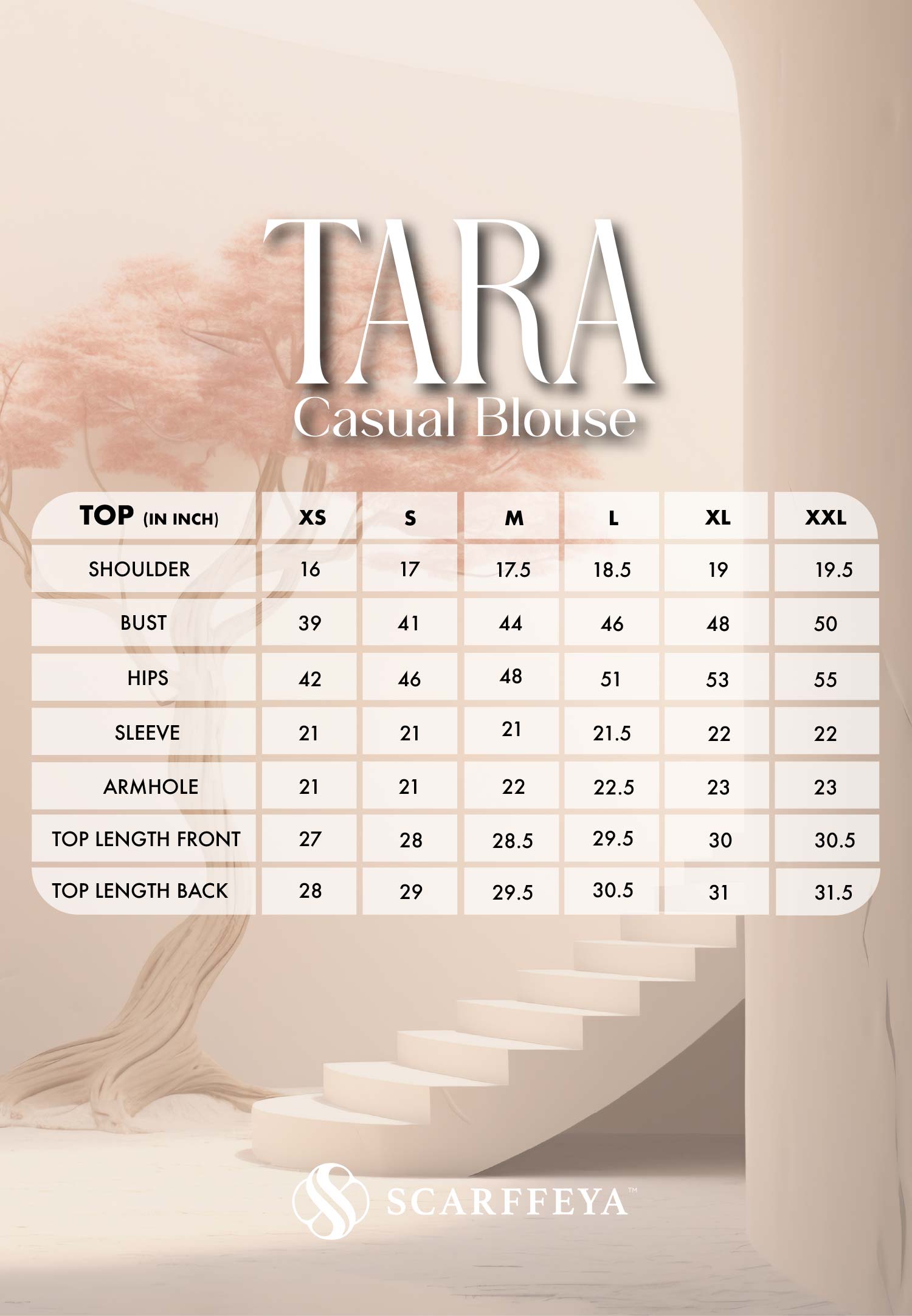 TARA CASUAL BLOUSE (BRONZE BROWN)