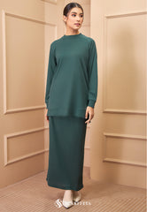 MELANY RIBBED SKIRT (JADE GREEN)