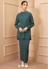 MELANY RIBBED SKIRT (JADE GREEN)