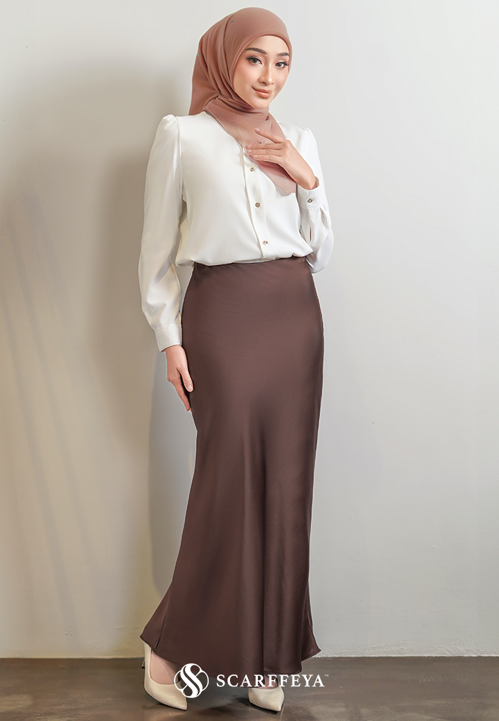 NELLY SKIRT (DARK CHOCOLATE)