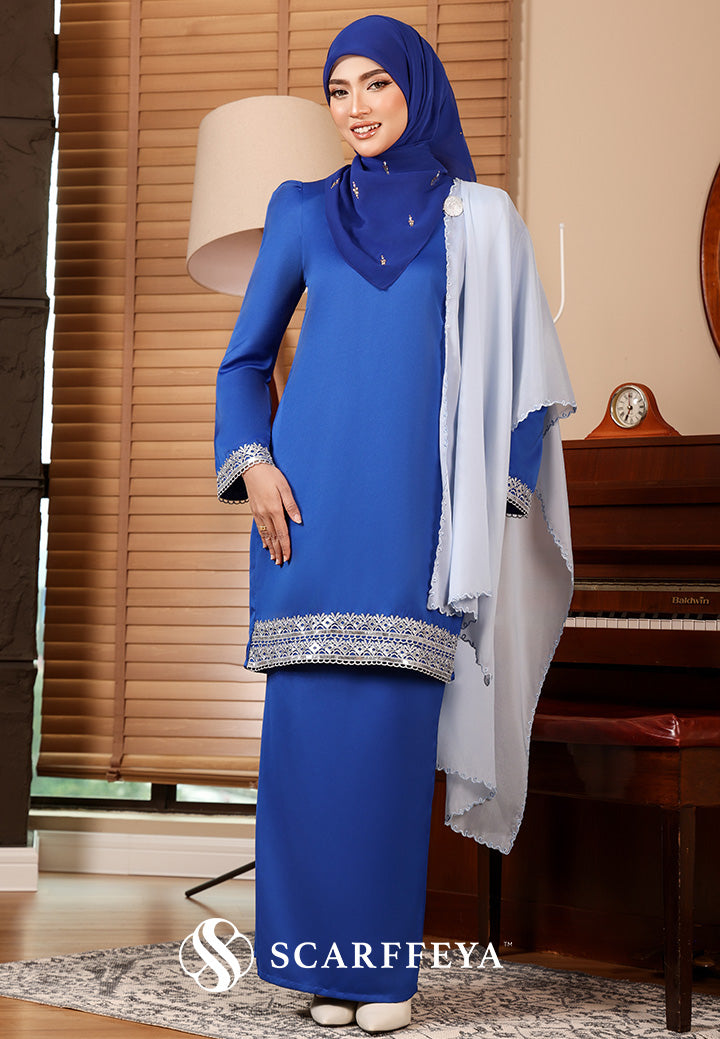 PIETRA KURUNG MODEN (ROYAL BLUE)