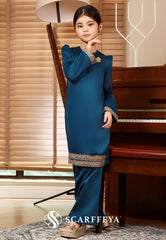 PIETRA KURUNG KIDS (TEAL BLUE)