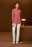 RHEA CASUAL BLOUSE - DUSTY SALMON