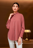 RHEA CASUAL BLOUSE - DUSTY SALMON