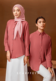 RHEA CASUAL BLOUSE - DUSTY SALMON