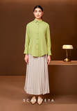 RHEA CASUAL BLOUSE - MOSS GREEN