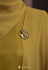 SCARFFEYA EXCLUSIVE BROOCH (GOLD)