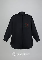 SHEA CASUAL BLOUSE (JET BLACK)