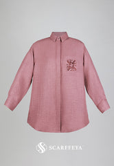 SHEA CASUAL BLOUSE (MAUVE PINK)
