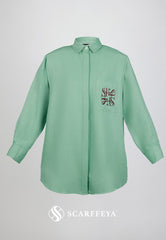 SHEA CASUAL BLOUSE (SAGE GREEN)