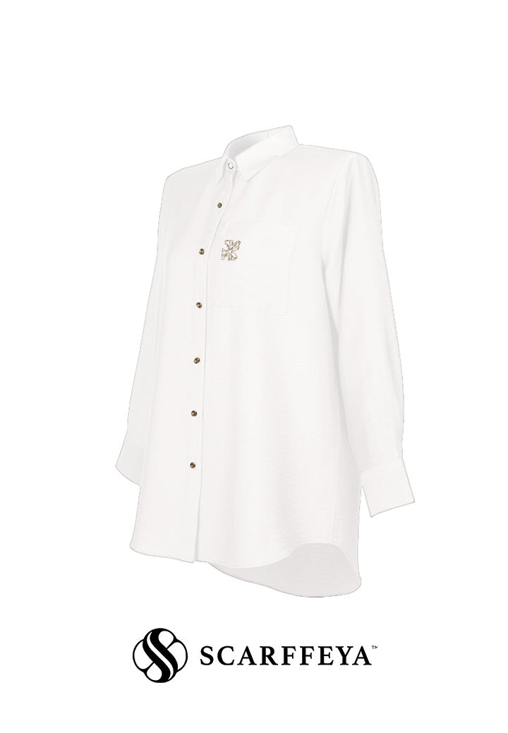 TARA CASUAL BLOUSE (CLASSY WHITE)