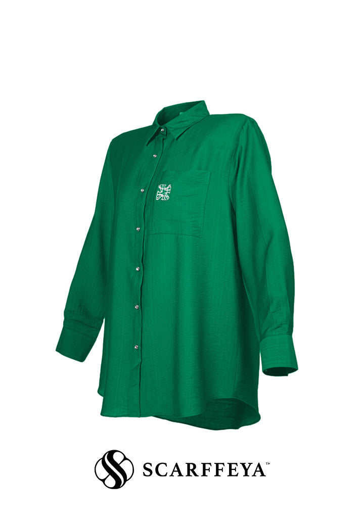 TARA CASUAL BLOUSE (JADE GREEN)