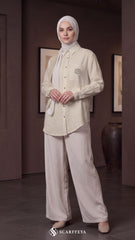 TESSA LINEN SHIRT (IVORY CREAM)