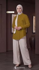 TESSA LINEN SHIRT (MUSTARD GOLD)
